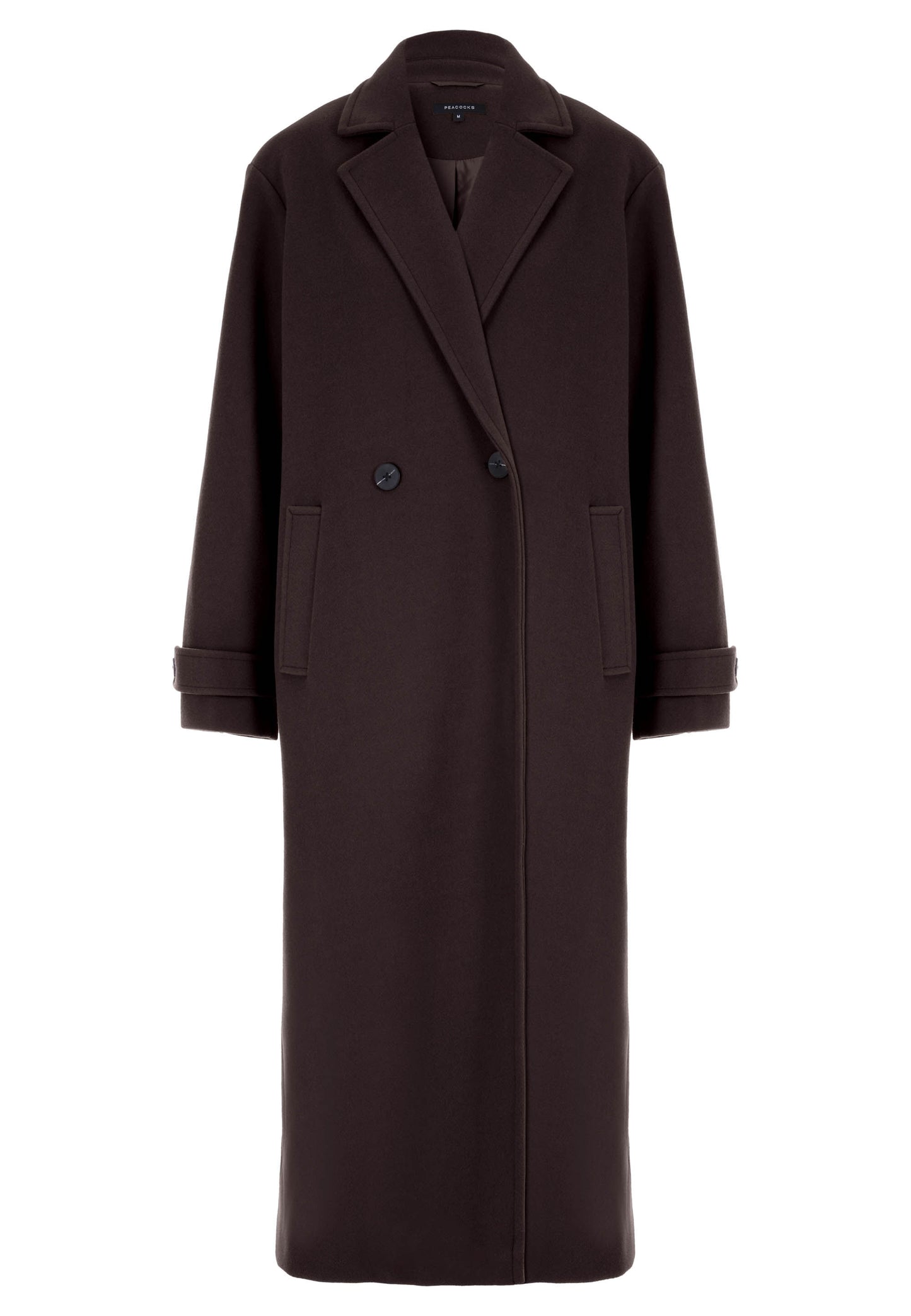 Womens Chocolate Brown Formal Dad Coat