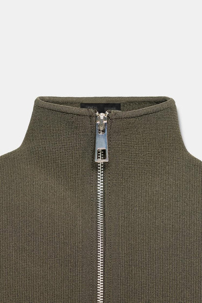 Knit Zip-up Jacket