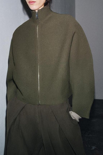Knit Zip-up Jacket