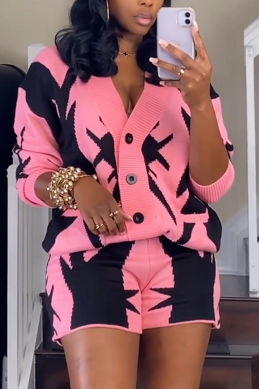 Barbed Neon Knit Set