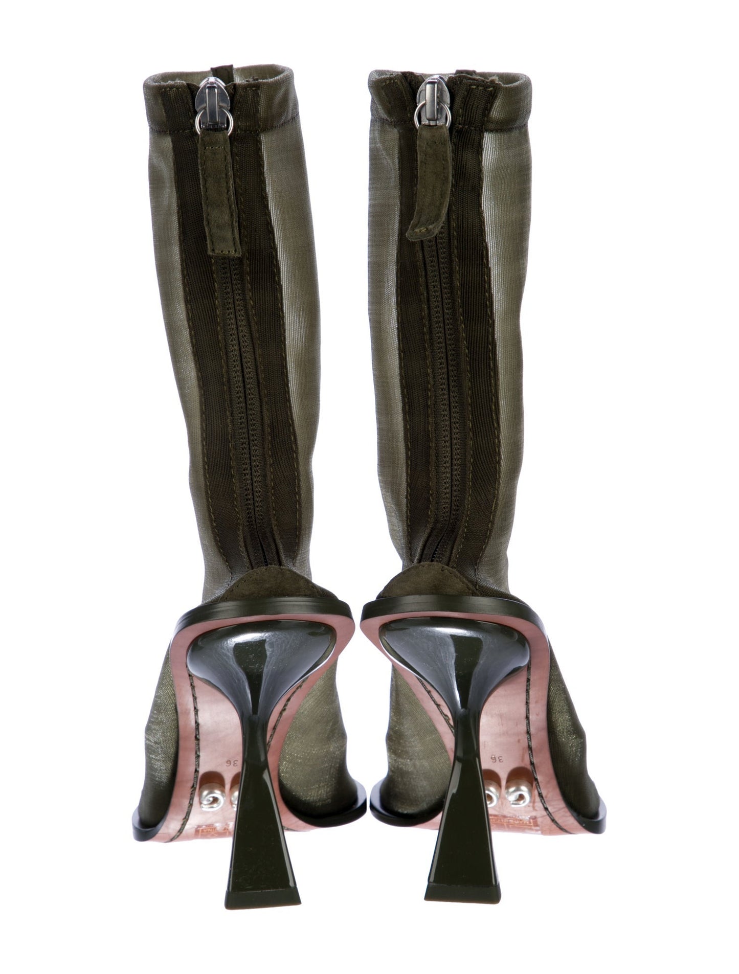 Mesh High-heeled Boots