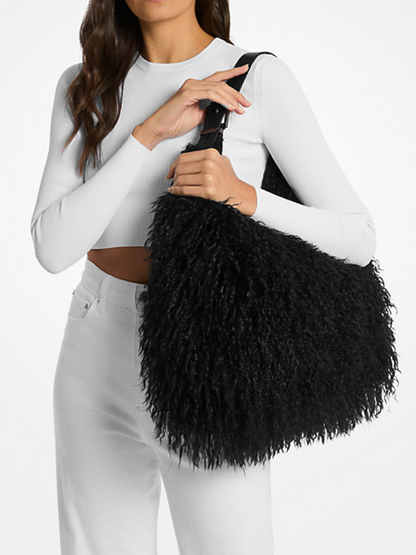 Large Capacity Faux Fur Shoulder Bag