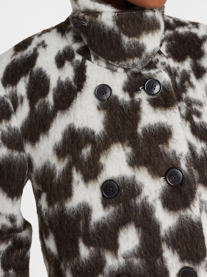 Cow-print Double-breasted Jacket