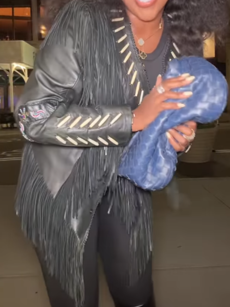 Fringed Leather Coat