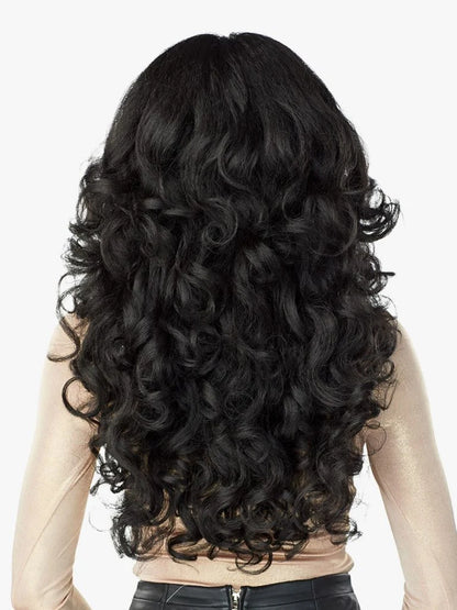 Natural Texture Feather Long Curly Wig