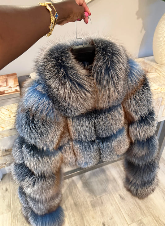 Cropped Faux Fur Jacket