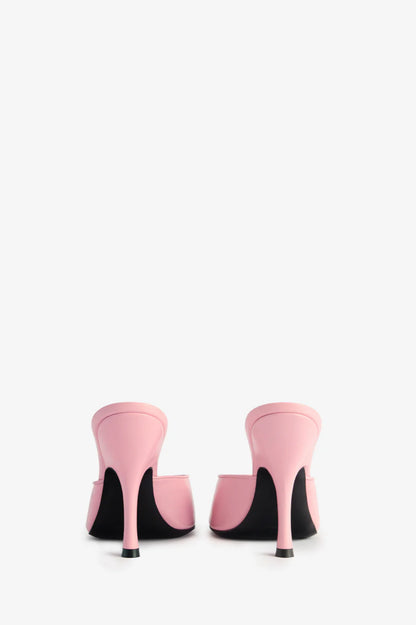 Date Mule In Pink Leather