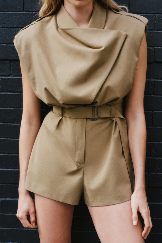 Fab Trench Coat Romper