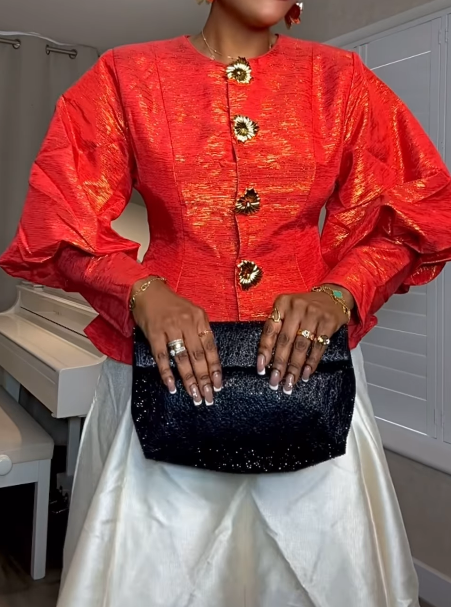 Dazzle Elegant Button Down Blouse