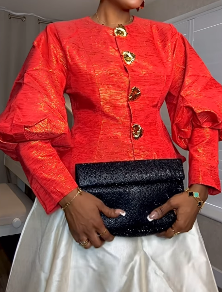 Dazzle Elegant Button Down Blouse