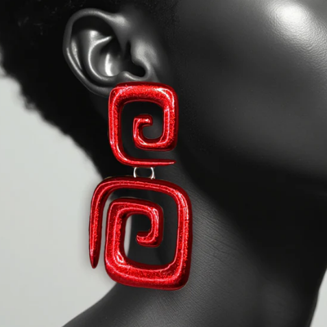 Fab Geometric Square Earrings