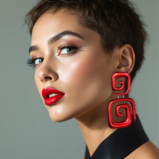 Fab Geometric Square Earrings