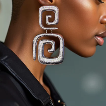Fab Geometric Square Earrings