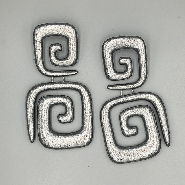 Fab Geometric Square Earrings