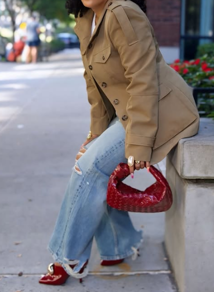 Vintage Petite Style Trench Coat