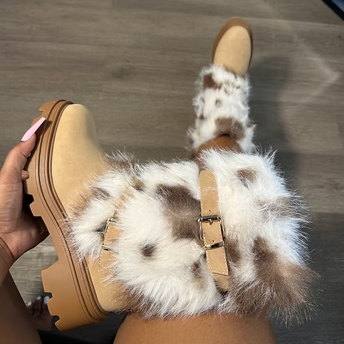 Chic Faux Fur Warm Boots