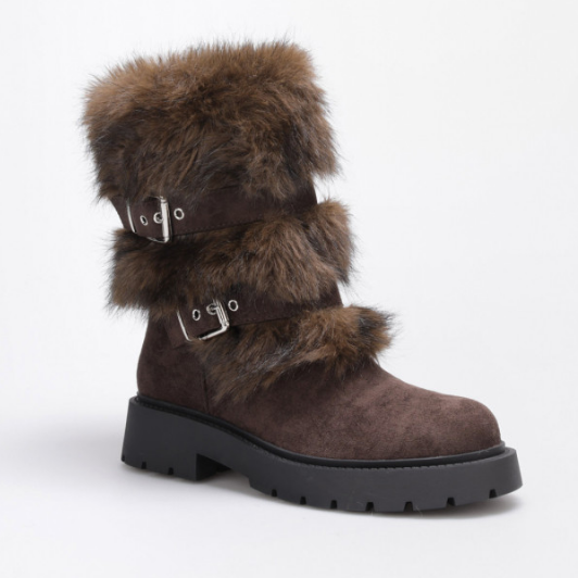 Chic Faux Fur Warm Boots