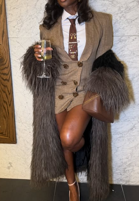 Chic Holiday Blazer Dress