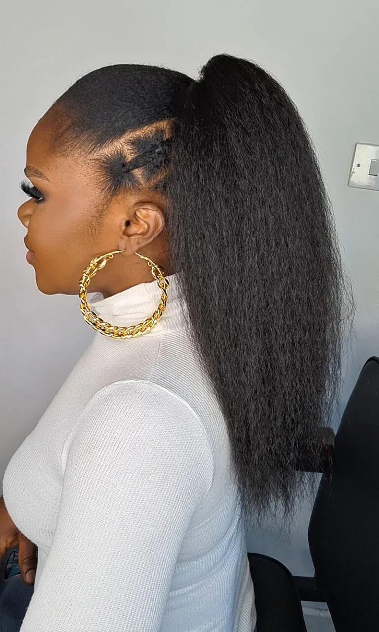Natural Ponytail & Bun Easy to Install