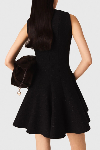 Mini Flared Tweed Dress