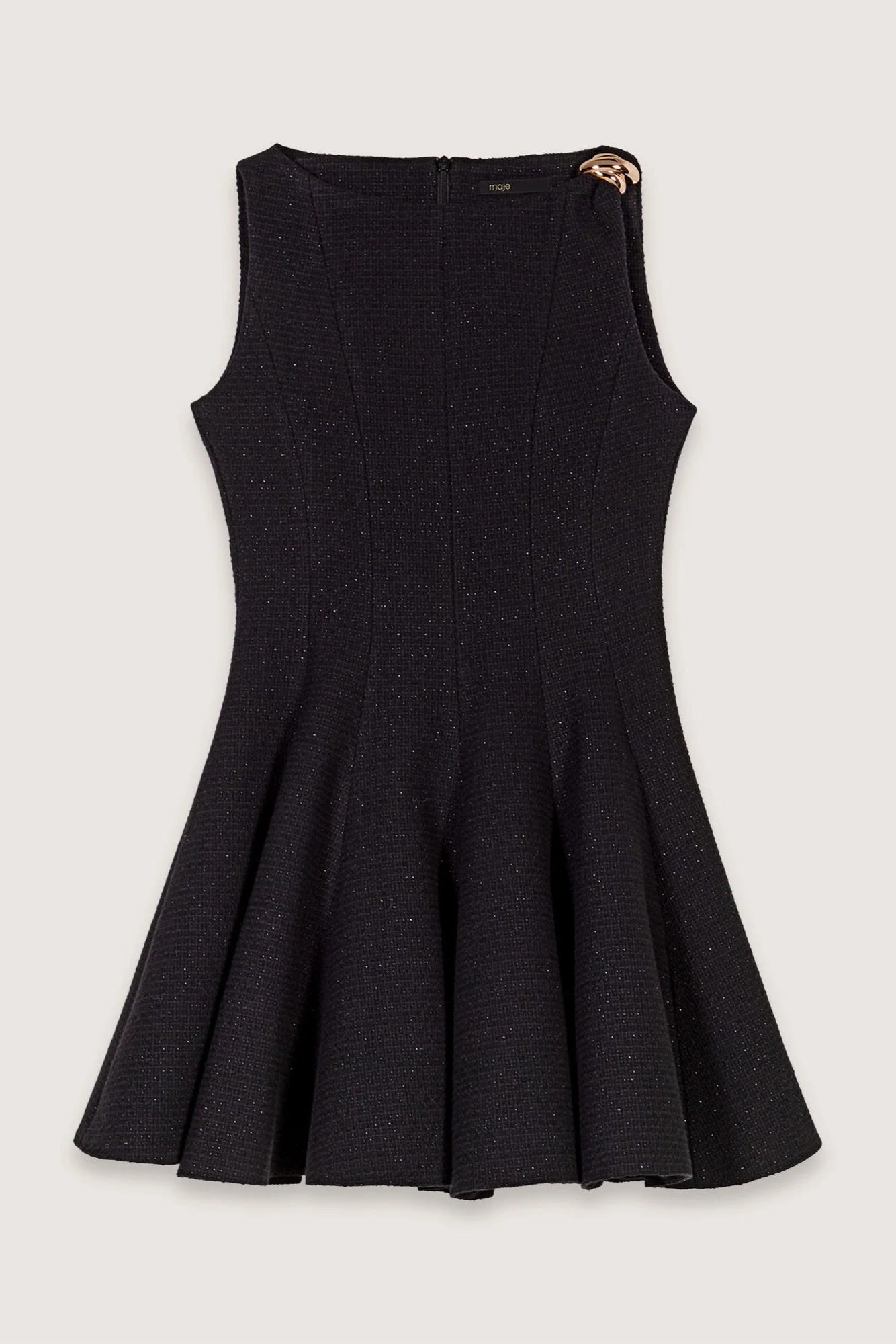 Mini Flared Tweed Dress