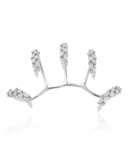 Zircon Claw Design Open Jewelry Bracelet Hand Decoration