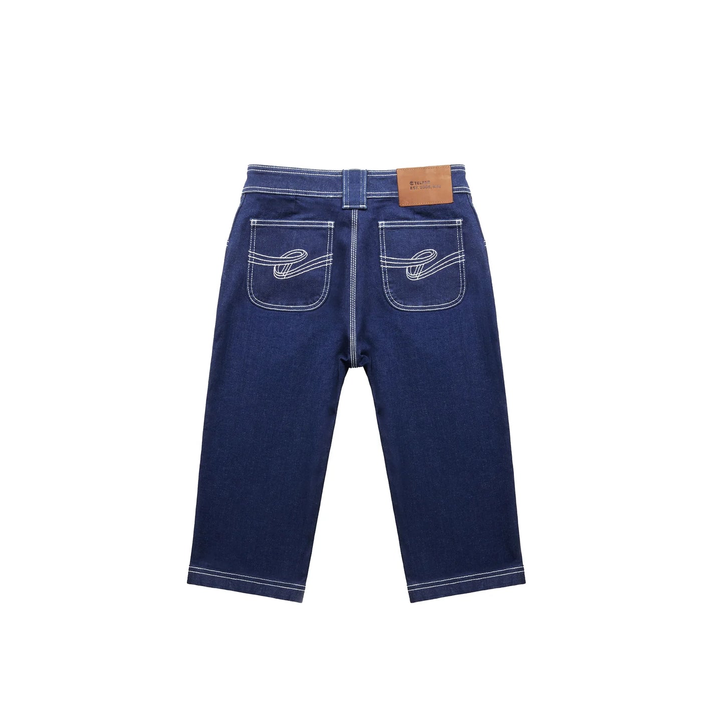 Raw Denim Skinny Capri Jeans