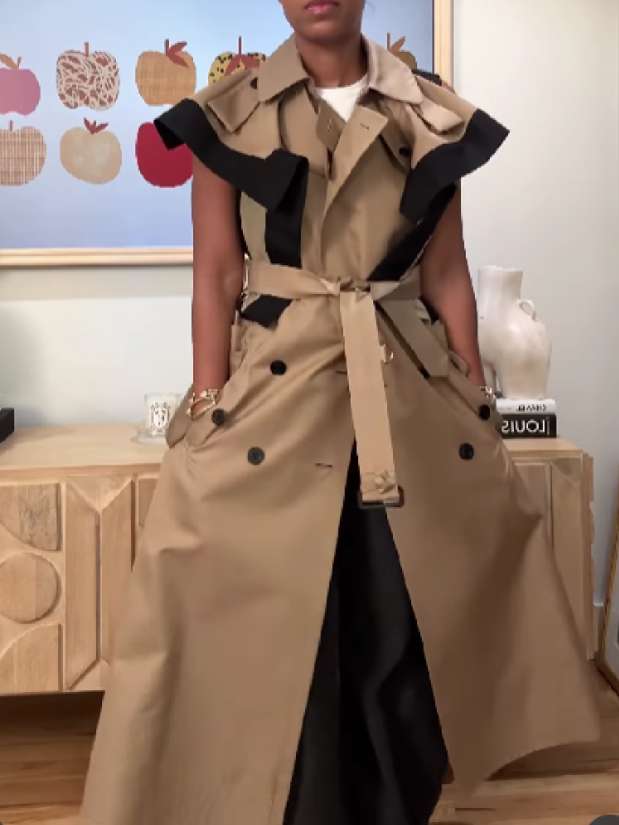 Lace-Up Double-Buckle Dress