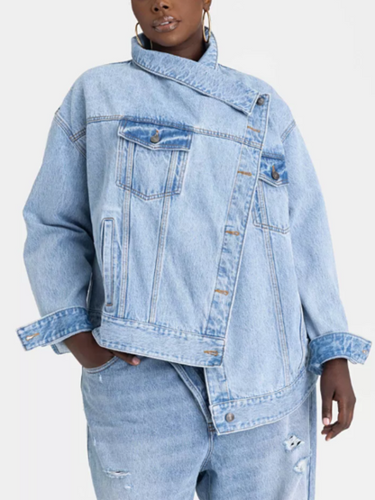 Irregular Design Denim Jacket