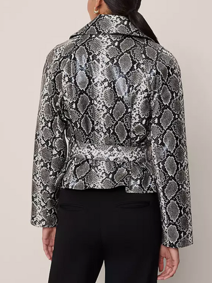 Snake Print Coat
