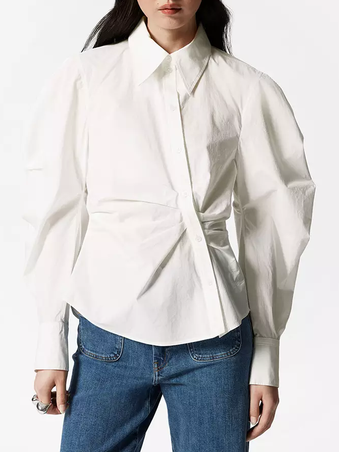 Asymmetrical Cotton Shirt