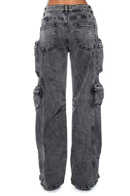 Something Wild Denim Cargo Pants